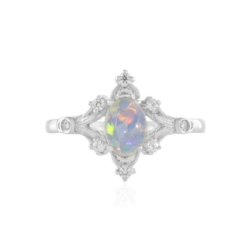 Welo-Opal-Silberring