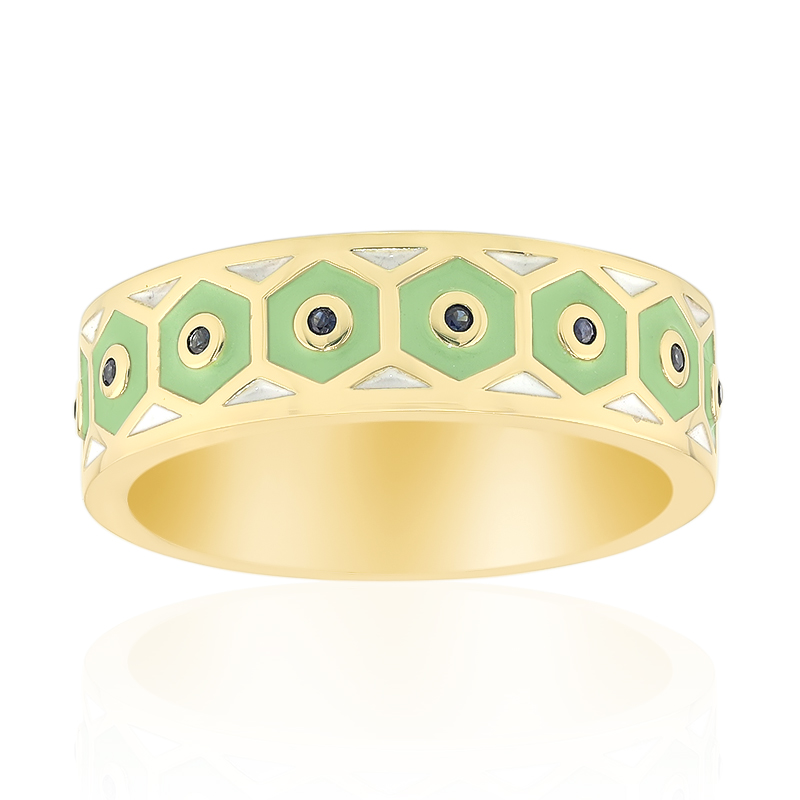 Blauer Saphir-Silberring Blauer Saphir-Silberring