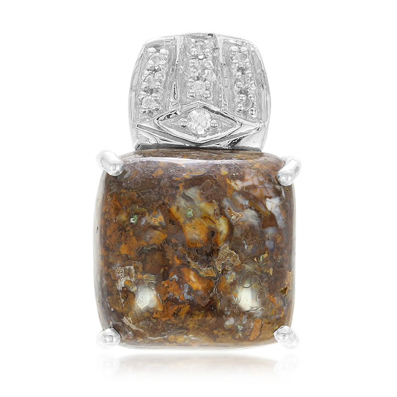 Dinosaurier-Quarz-Silberanhänger Dinosaurier-Quarz-Silberanhänger