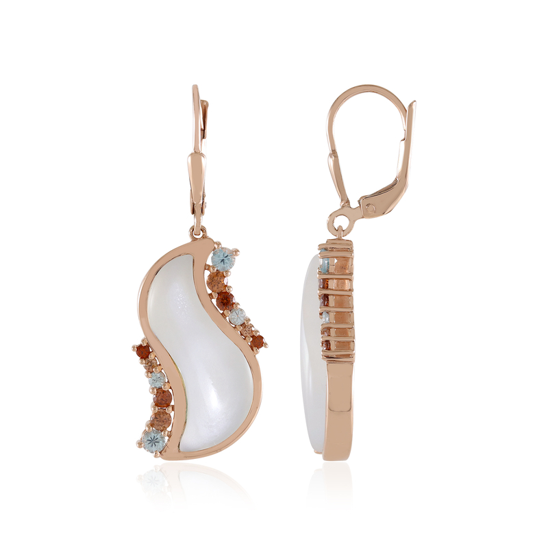 Weißer Mondstein-Silberohrringe (KM by Juwelo)