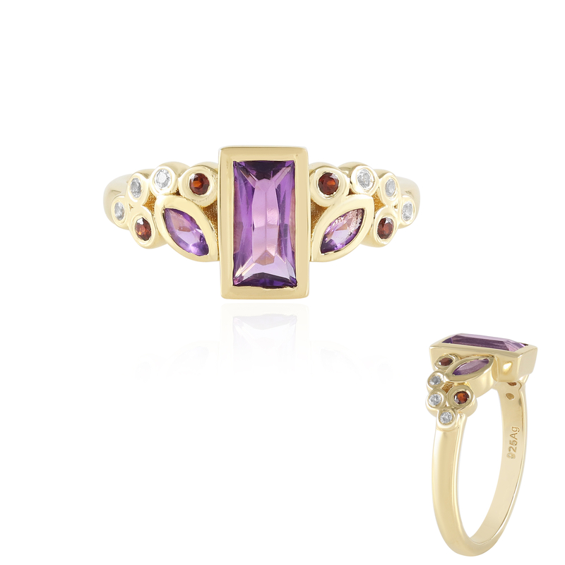 Sambia-Amethyst-Silberring