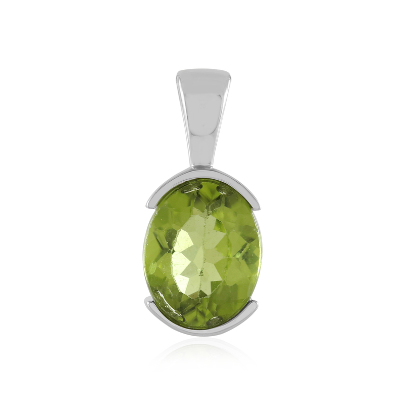 Peridot-Silberanhänger