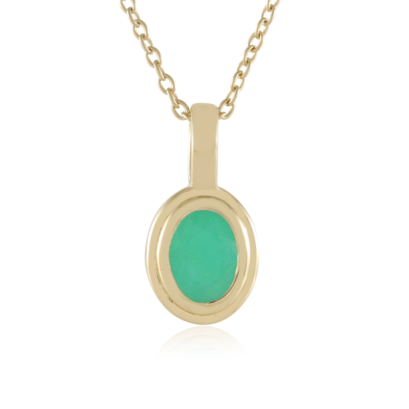 Socoto-Smaragd-Silberhalskette