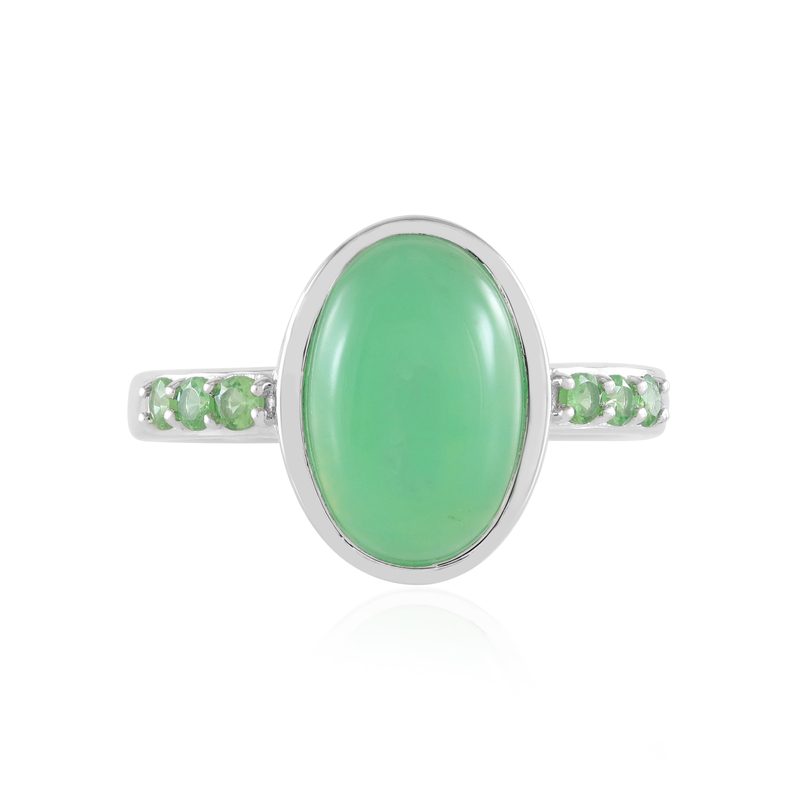 Chrysopras-Silberring (KM by Juwelo) Chrysopras-Silberring (KM by Juwelo)