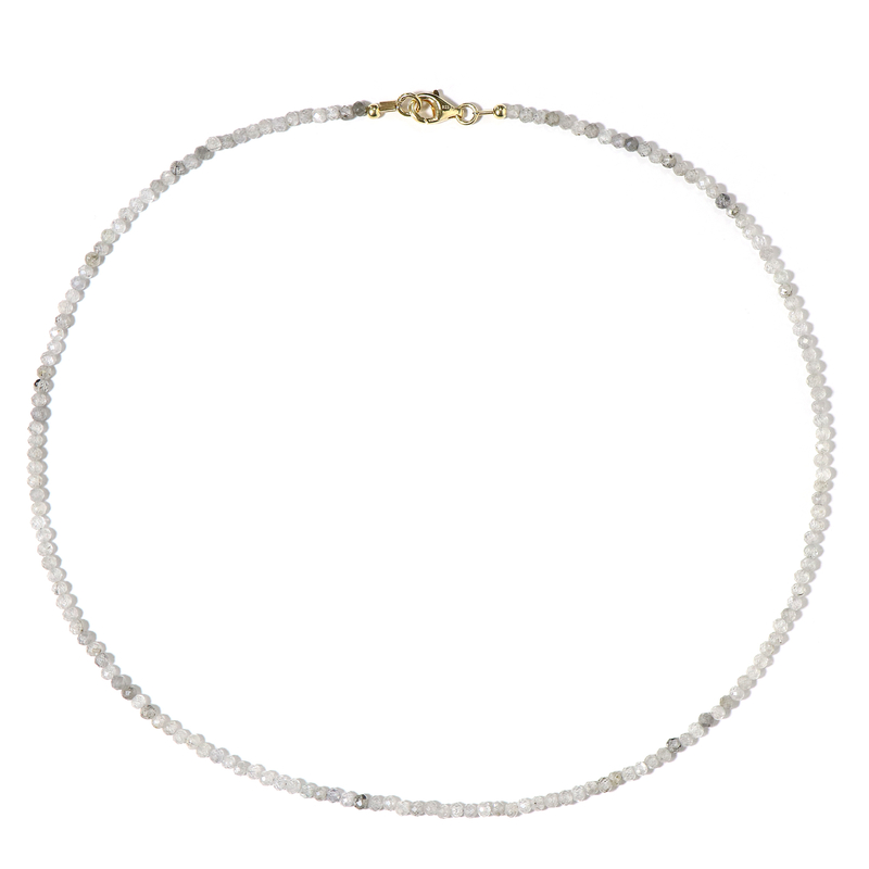 Zirkon-Silberhalskette Zirkon-Silberhalskette