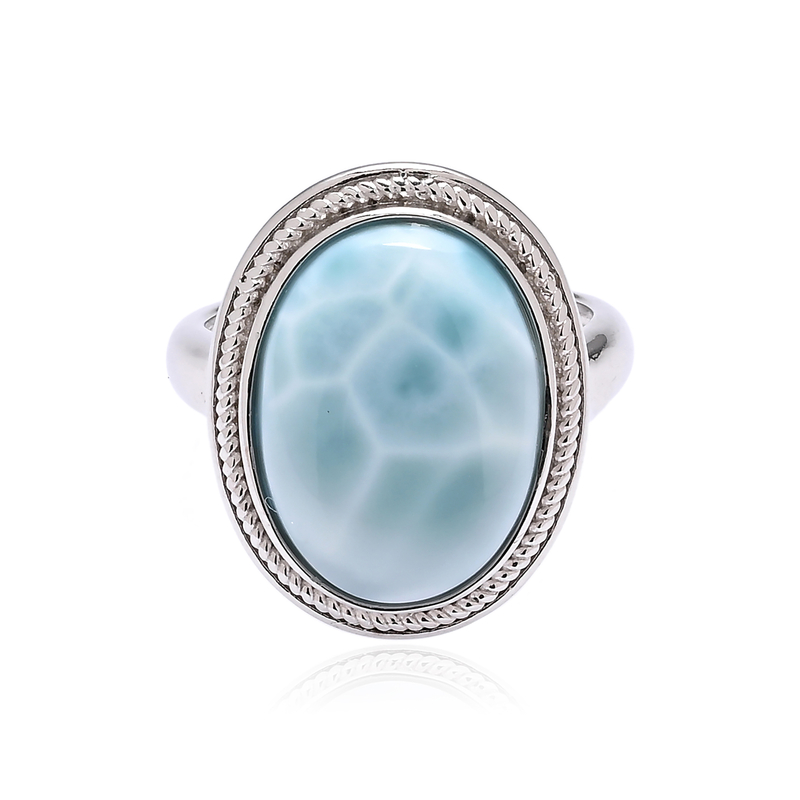 Larimar-Silberring