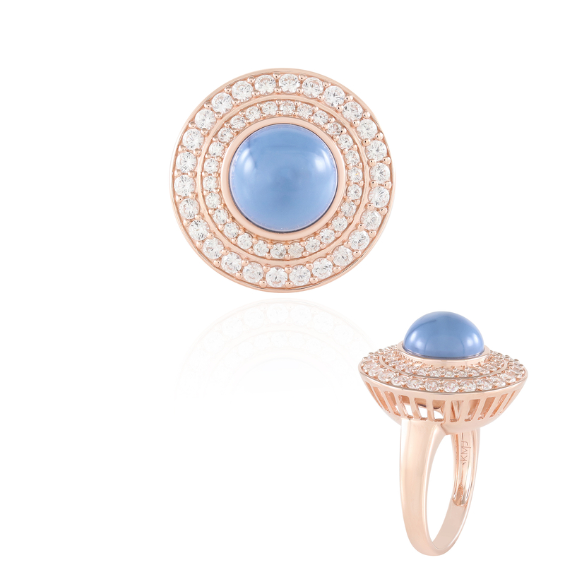 Blauer Opal-Silberring (KM by Juwelo)