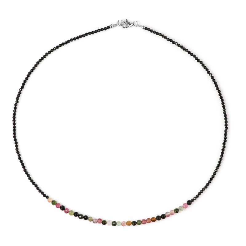 Edelstein-Silberhalskette