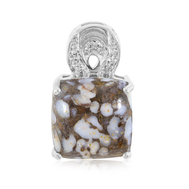 Dinosaurier-Quarz-Silberanhänger