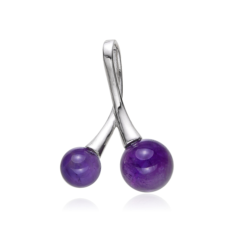 Amethyst-Silberanhänger