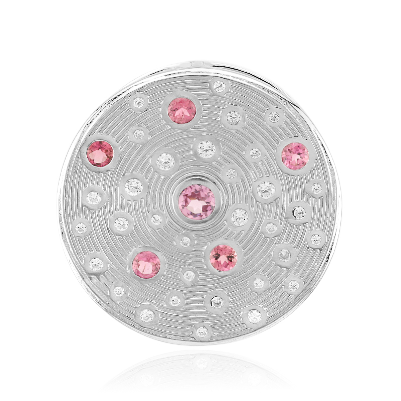 Malaya-Granat-Silberanhänger (MONOSONO COLLECTION)