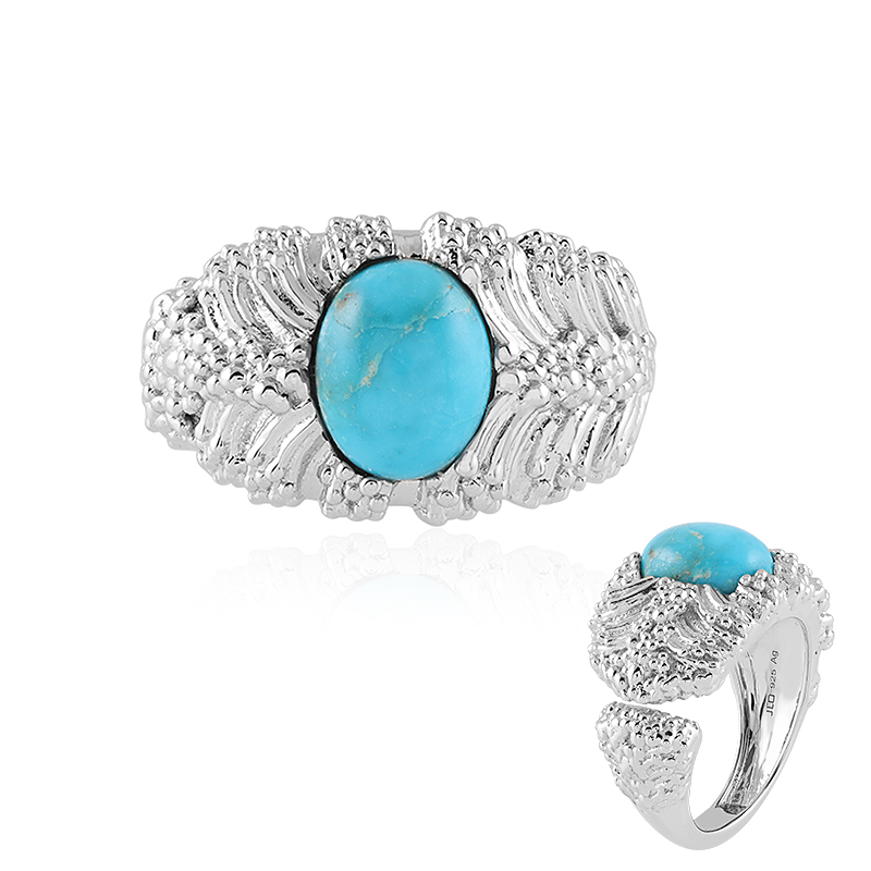 Türkis-Silberring (SAELOCANA)