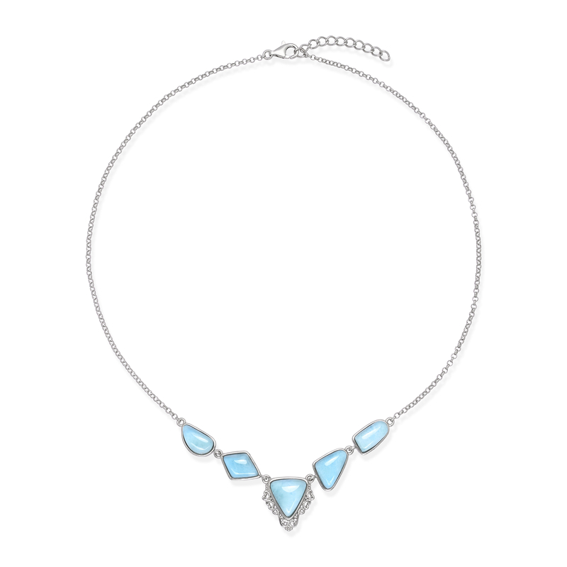 Larimar-Silbercollier