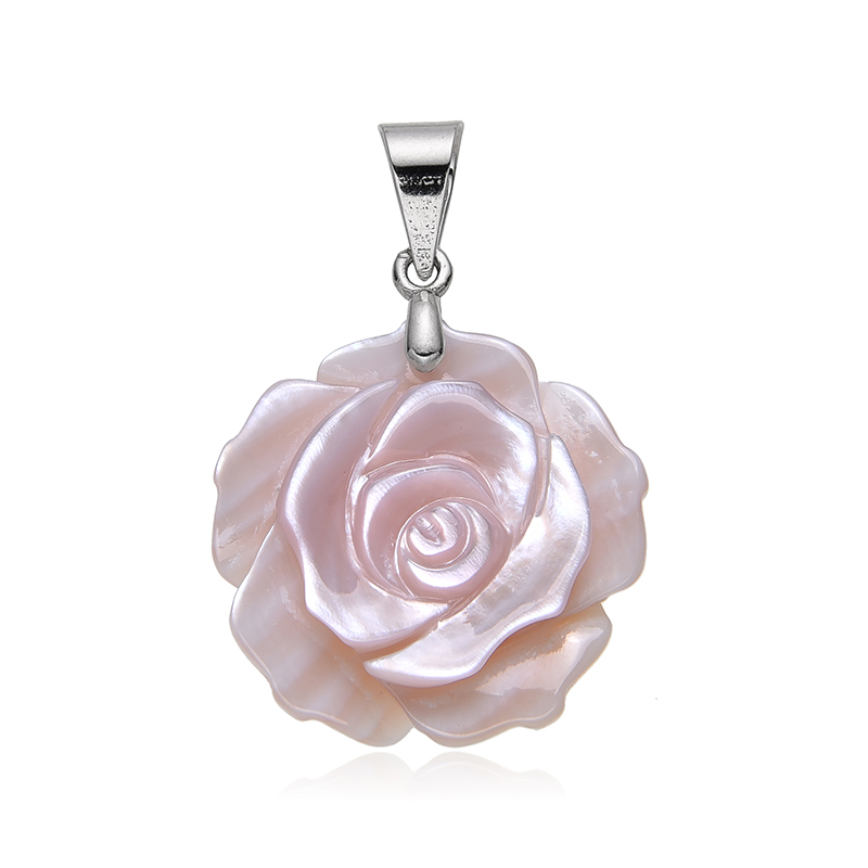 Perlmutt-Silberanhänger