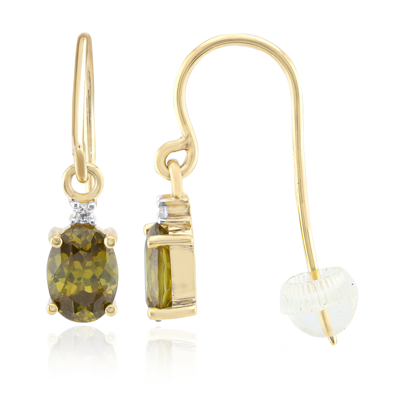 Bulgarischer Sphalerit-Goldohrringe