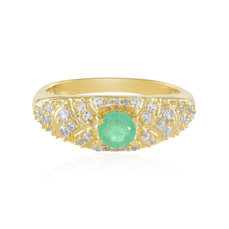 Äthiopischer Smaragd-Silberring