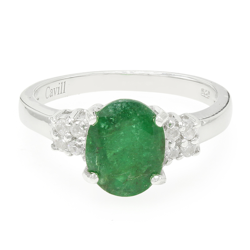 Bahia-Smaragd-Silberring