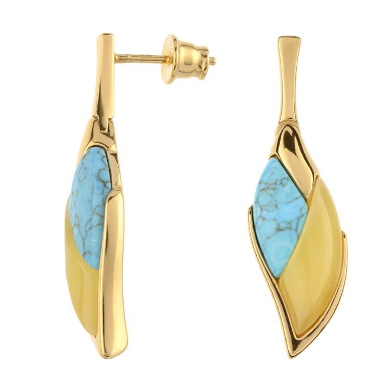 Edelstein-Silberohrringe (dagen) Edelstein-Silberohrringe (dagen)