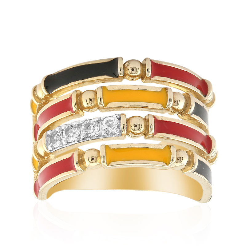 Weißer Topas-Silberring