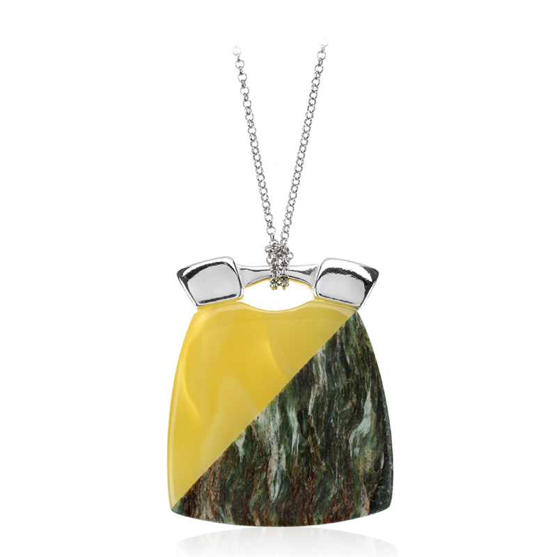 Edelstein-Silberhalskette (dagen) Edelstein-Silberhalskette (dagen)