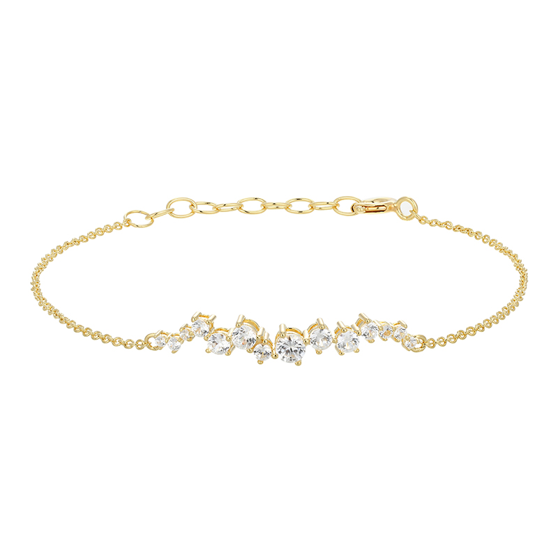 Zirkon-Silberarmband