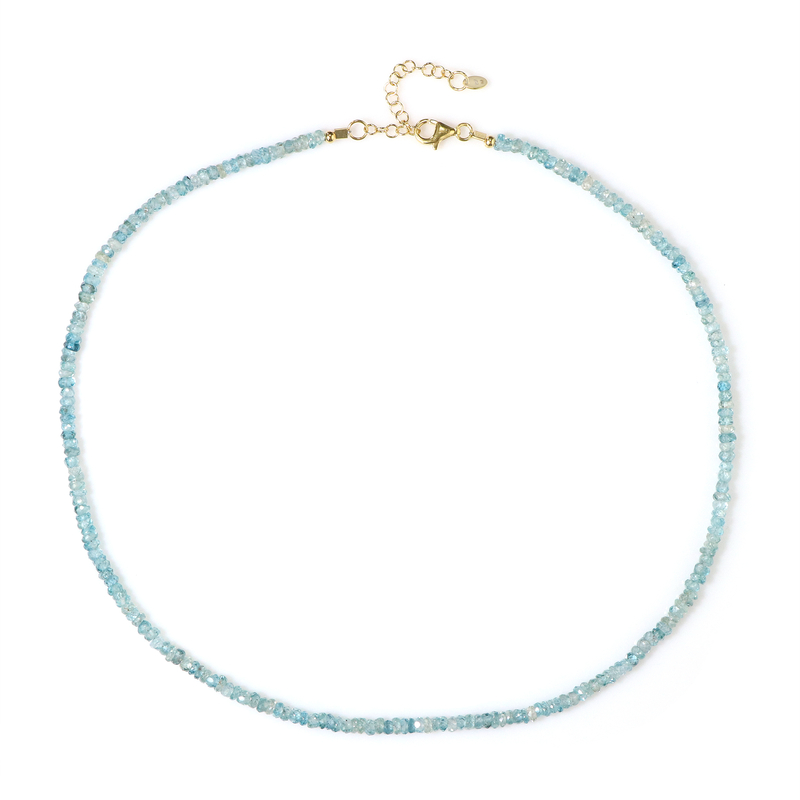 Ratanakiri-Zirkon-Silberhalskette