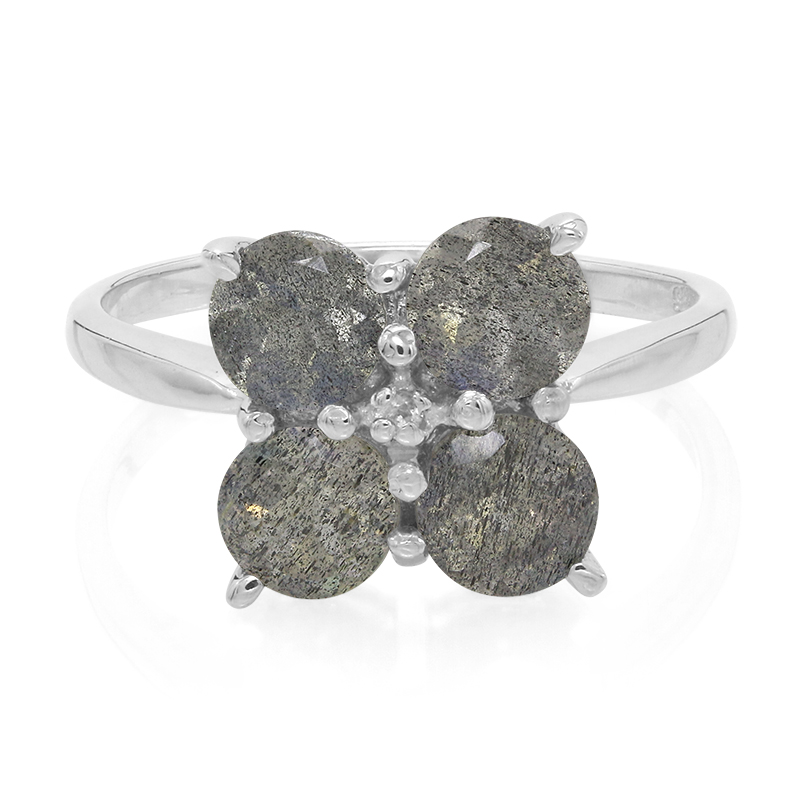 Spektrolith-Silberring