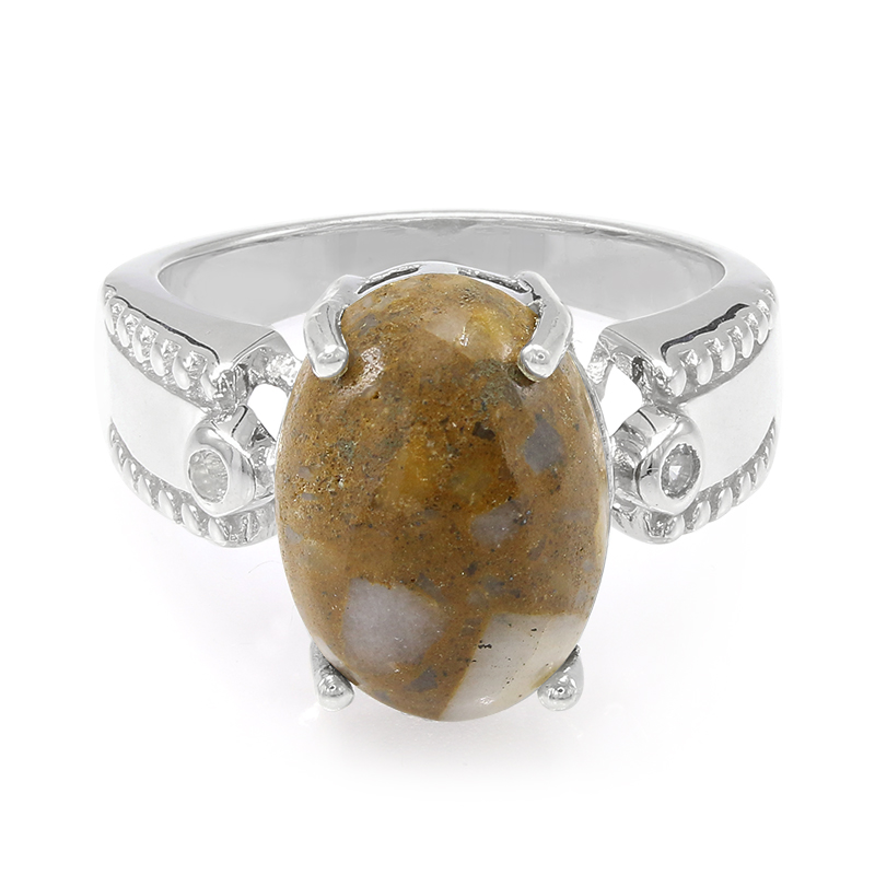 Dinosaurier-Quarz-Silberring Dinosaurier-Quarz-Silberring