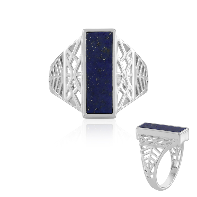 Lapislazuli-Silberring (Ornaments by de Melo)