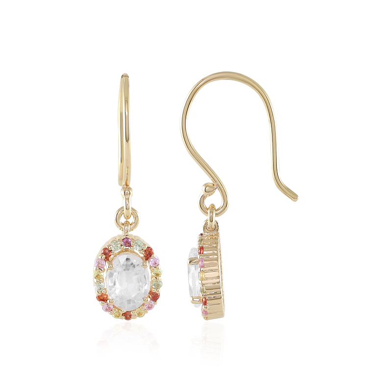 Zirkon-Silberohrringe Zirkon-Silberohrringe