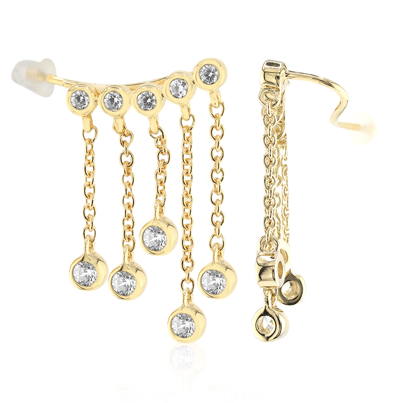 Zirkon-Silberohrringe (M de Luca) Zirkon-Silberohrringe (M de Luca)