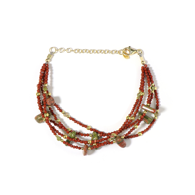 Edelstein-Silberarmband (Riya)