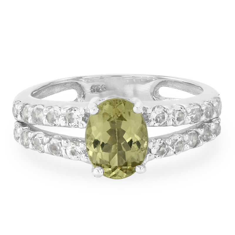 Limonen-Apatit-Silberring