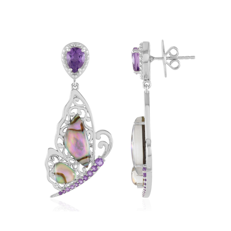 Edelstein-Silberohrringe (Dallas Prince Designs) Edelstein-Silberohrringe (Dallas Prince Designs)