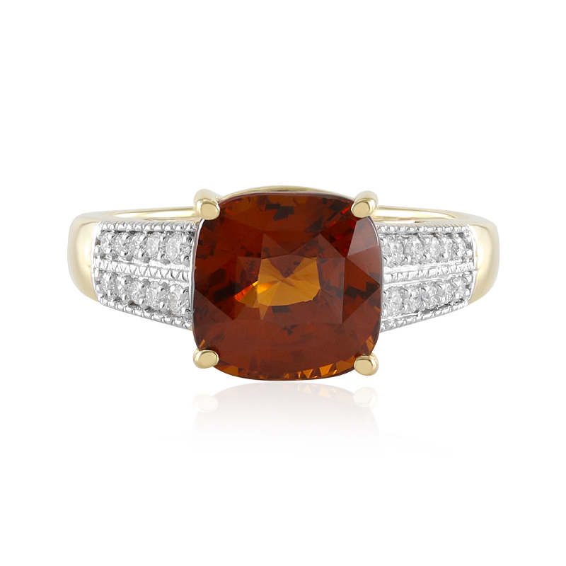 Hessonit-Granat-Goldring (SUHANA)