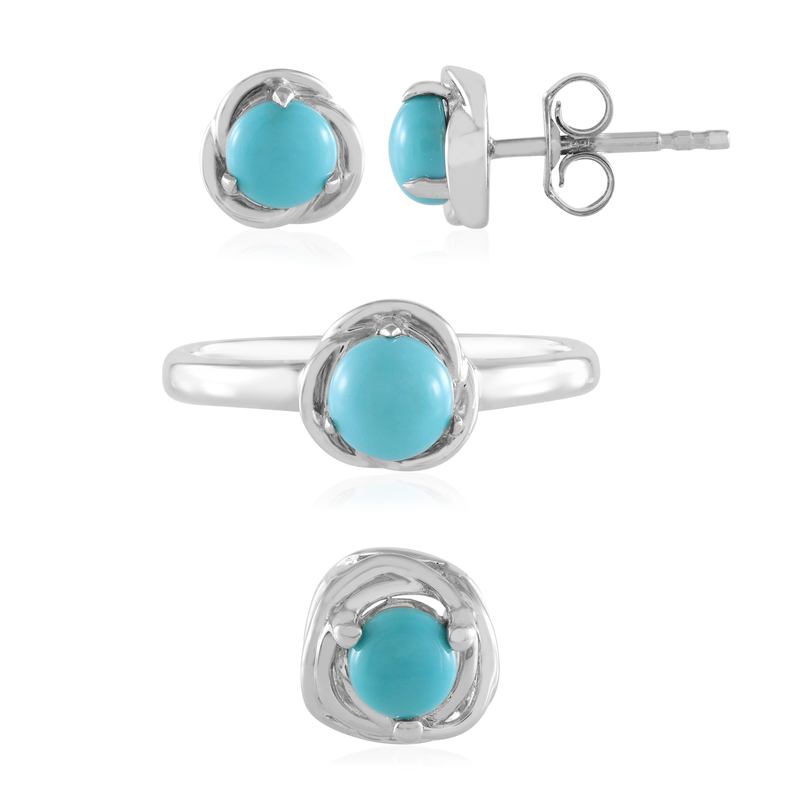 Sleeping Beauty-Türkis-Silberset (Faszination Türkis)