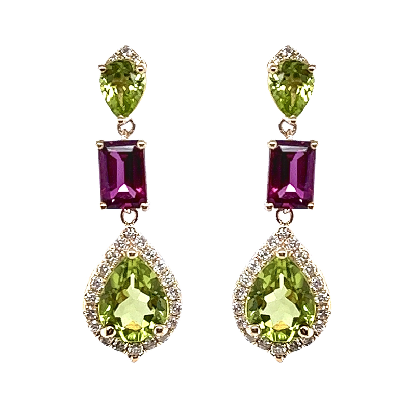 Dashihe-Peridot-Goldohrringe (CIRARI) Dashihe-Peridot-Goldohrringe (CIRARI)