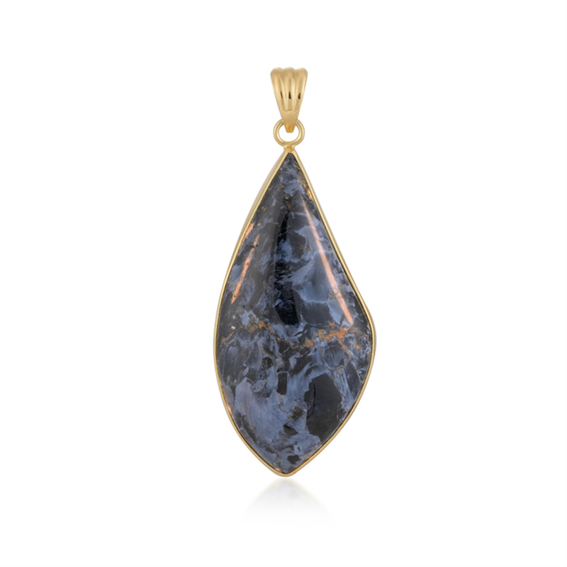 Pietersit-Silberanhänger (Bali Barong)