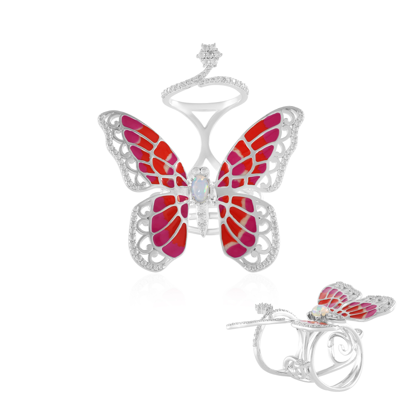 Welo-Opal-Silberring (Dallas Prince Designs) Welo-Opal-Silberring (Dallas Prince Designs)