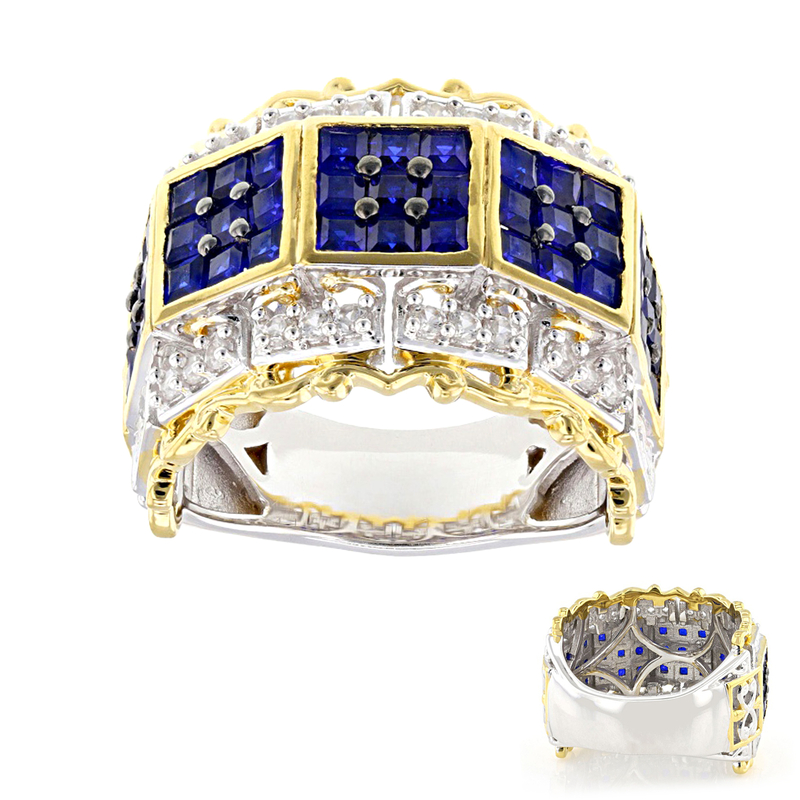 Cobaltblauer Spinell-Silberring (Gems en Vogue)