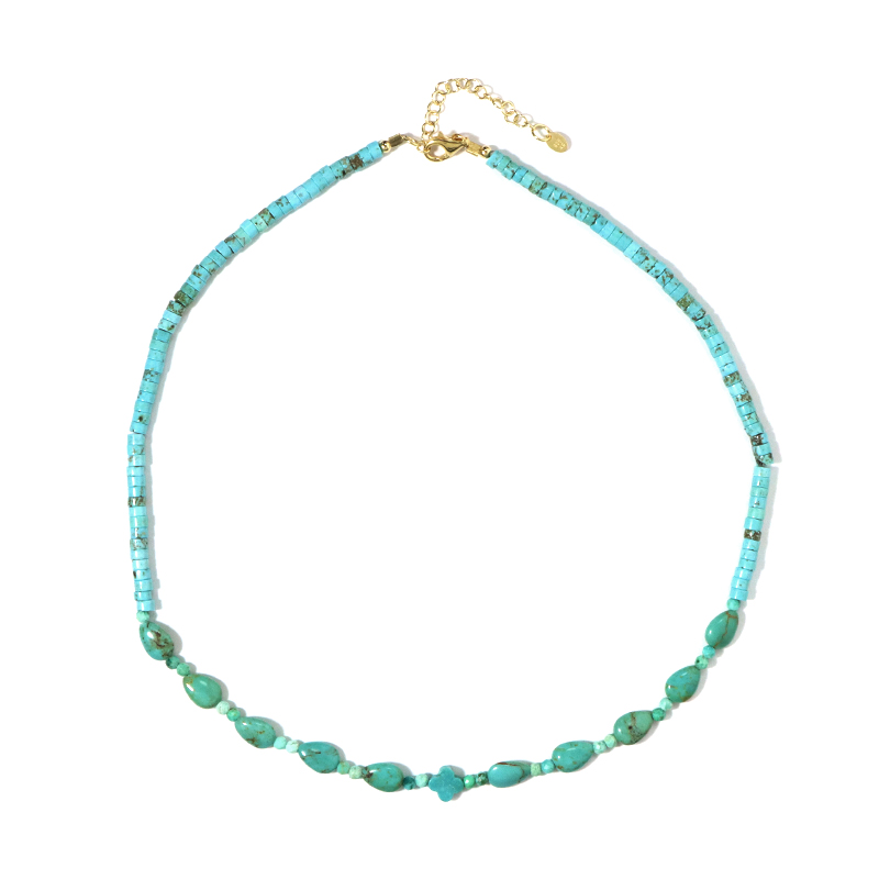 Edelstein-Silberhalskette (Riya)