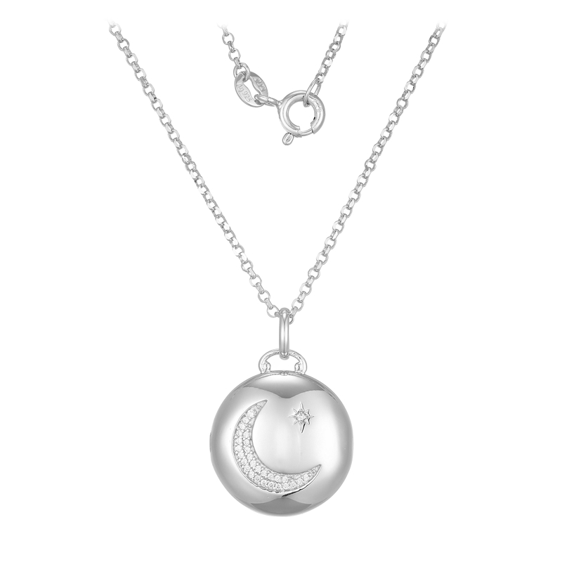 Zirkon-Silberhalskette (Adela Silber)