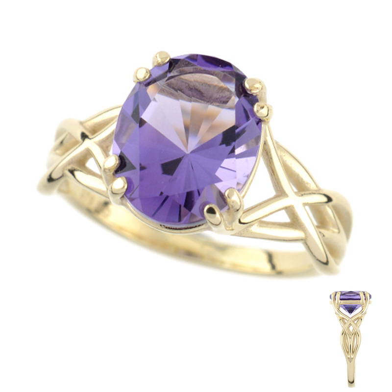 Amethyst-Goldring (dagen)
