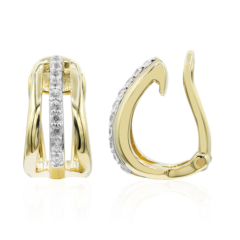 Zirkon-Silberohrringe