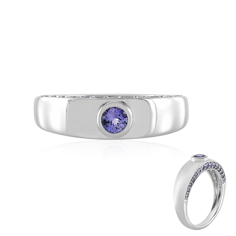 Tansanit-Goldring (KM by Juwelo)