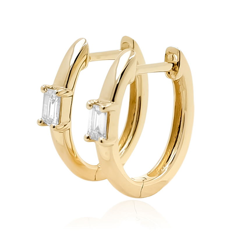 SI2 (G) Diamant-Goldohrringe (de Melo) SI2 (G) Diamant-Goldohrringe (de Melo)