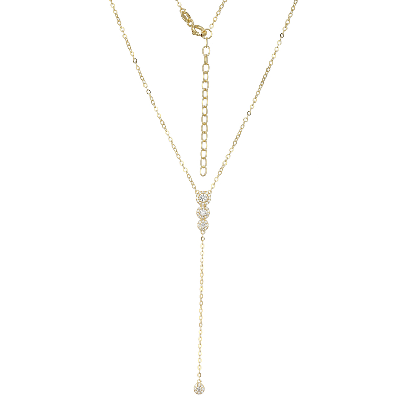 Zirkon-Silbercollier Zirkon-Silbercollier