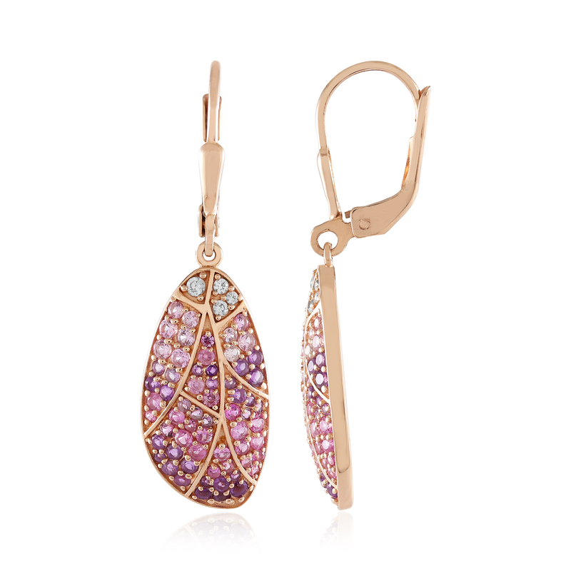 Edelstein-Silberohrringe (KM by Juwelo)