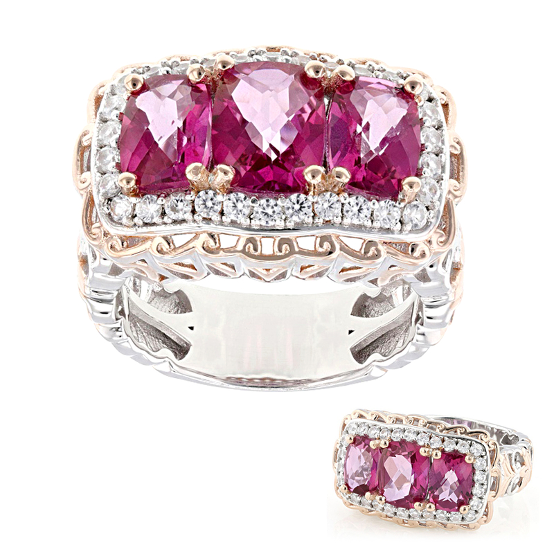 Rosa topas-silverring (Gems en Vogue) från Juwelo