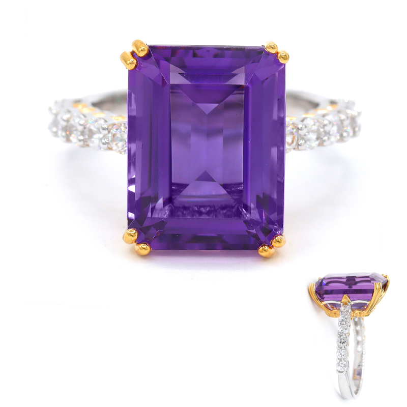 Amethyst-Silberring (Gems en Vogue)